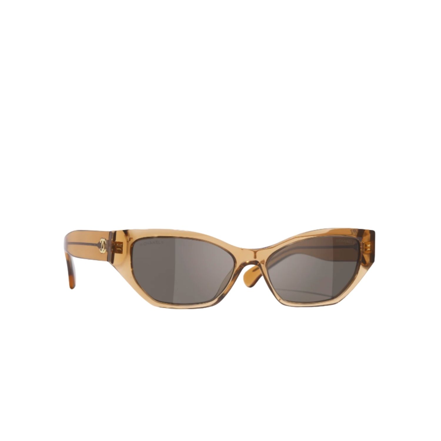 Chanel Cat Eye Sunglasses Amber For Women A71785 X08101 S4813