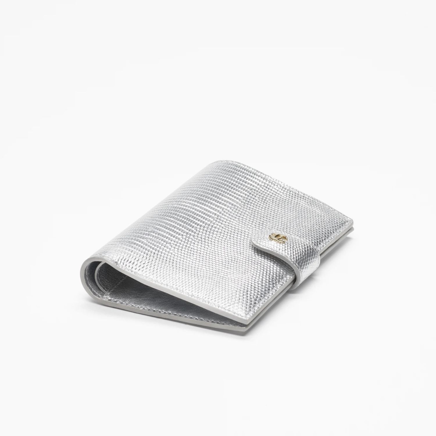 Chanel Passport Holder 5.6in/ 14.2cm Silver Gold Hardware For Women AP5193-B25845-UC961