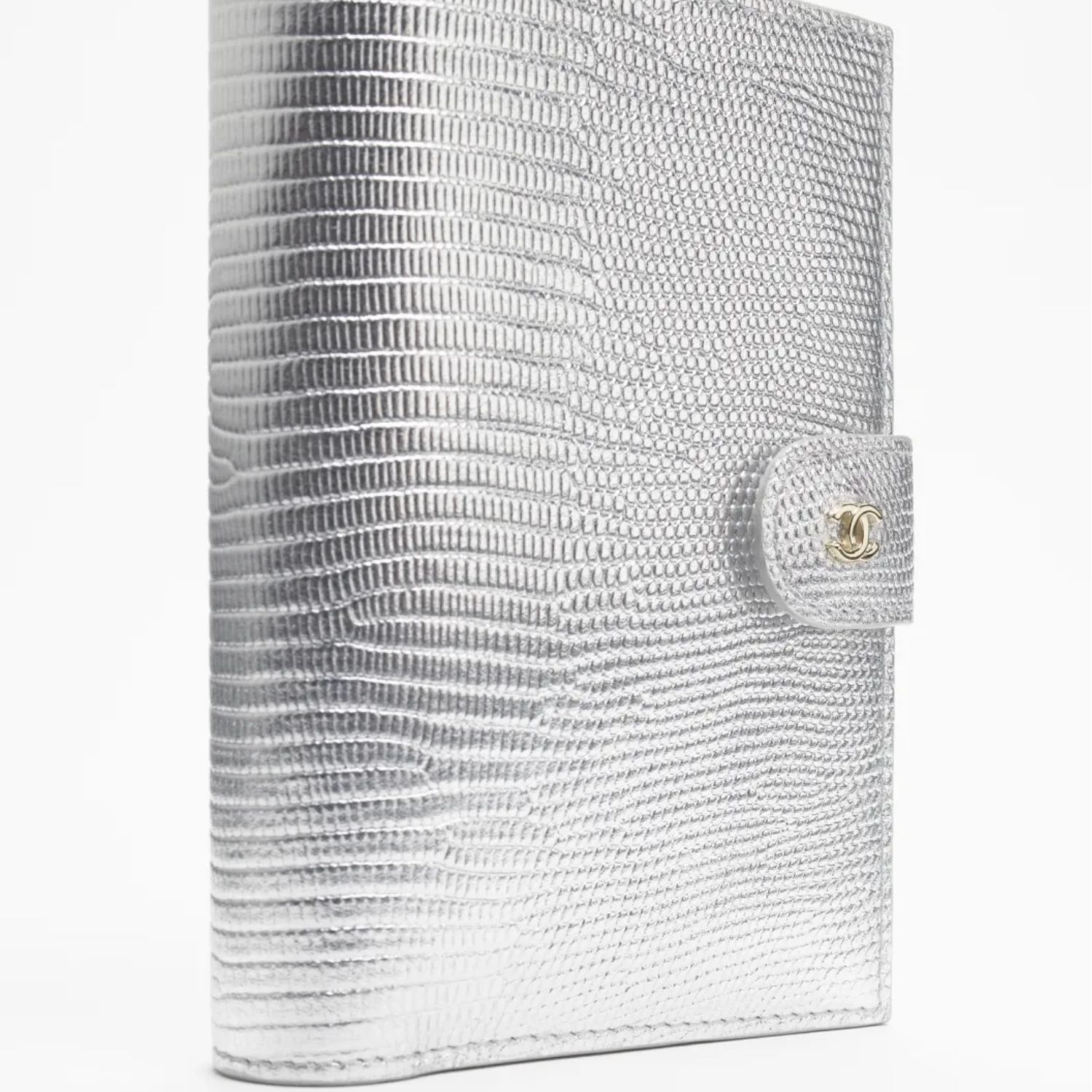 Chanel Passport Holder 5.6in/ 14.2cm Silver Gold Hardware For Women AP5193-B25845-UC961
