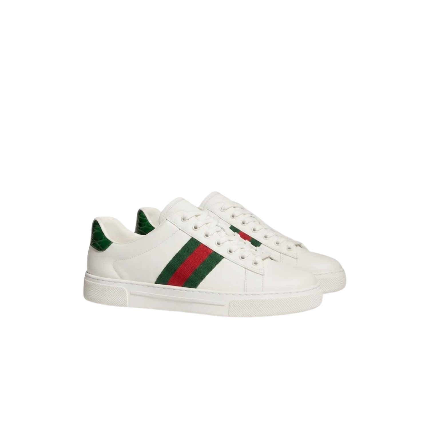 Gucci Ace Sneakers With Web White For Women 757943 AACAG 9055
