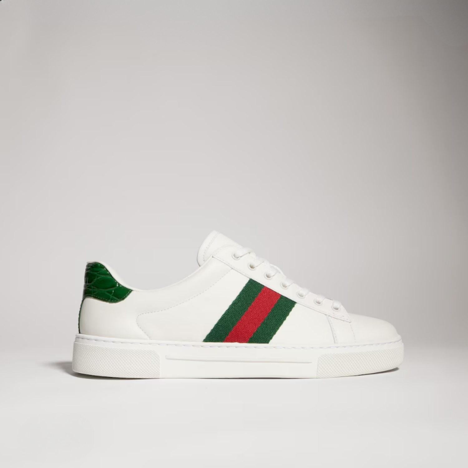 Gucci Ace Sneakers With Web White For Women 757943 AACAG 9055