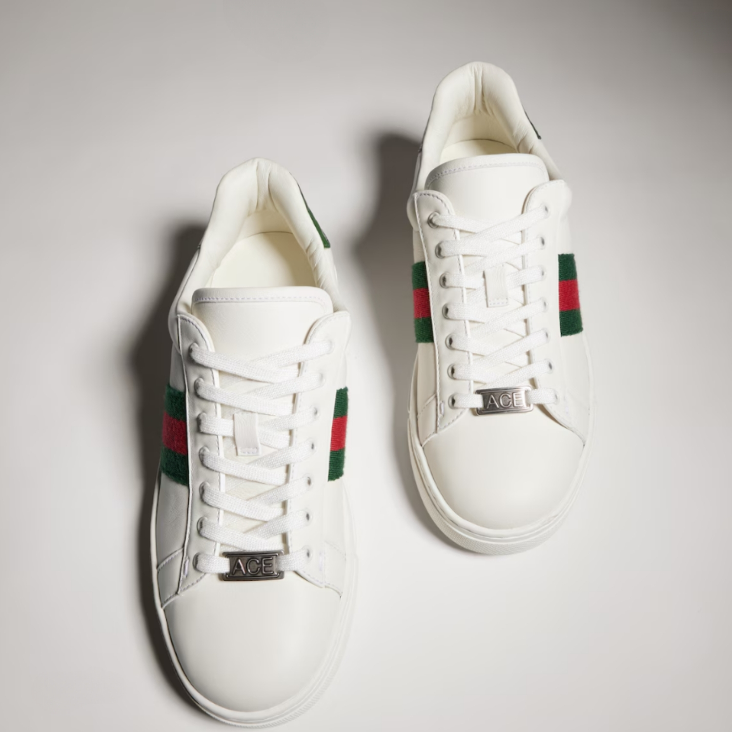 Gucci Ace Sneakers With Web White For Women 757943 AACAG 9055