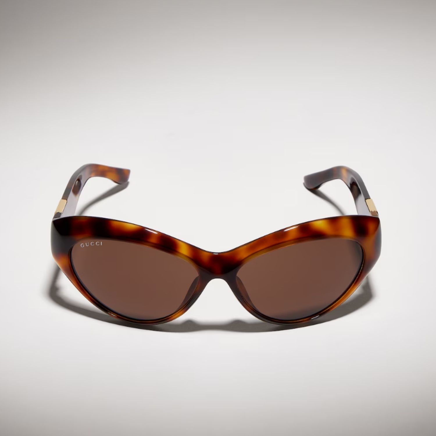 Gucci Cat Eye Frame Sunglasses Brown Tortoiseshell For Women 875964 J0740 2323