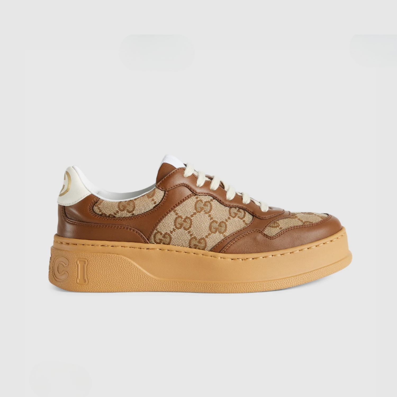 Gucci GG Sneakers Beige/ Ebony Original GG Canvas For Women 676092 UPG20 2866
