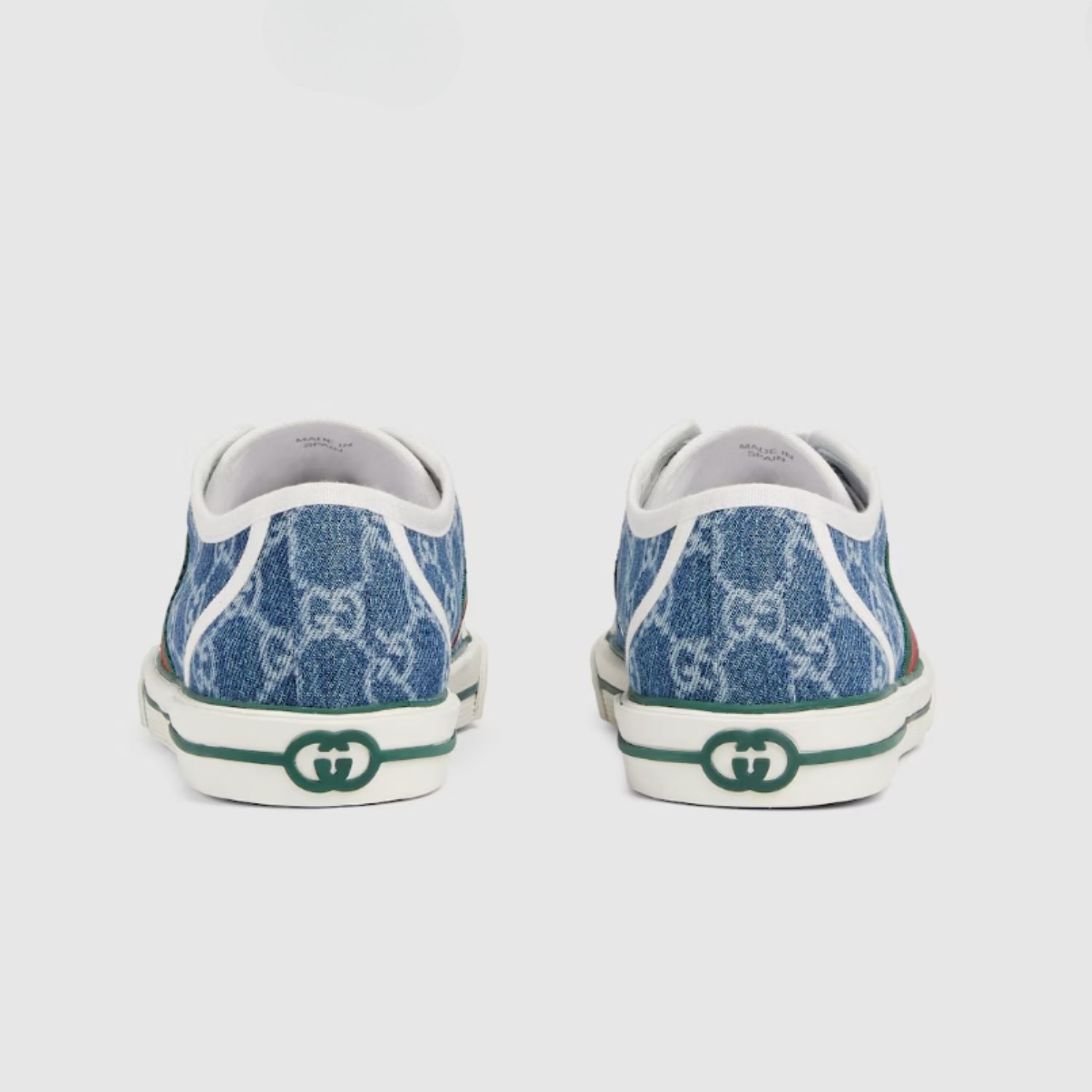 Gucci GG Tennis 1977 Sneakers Blue Denim For Women 859219 FAFIW 4749