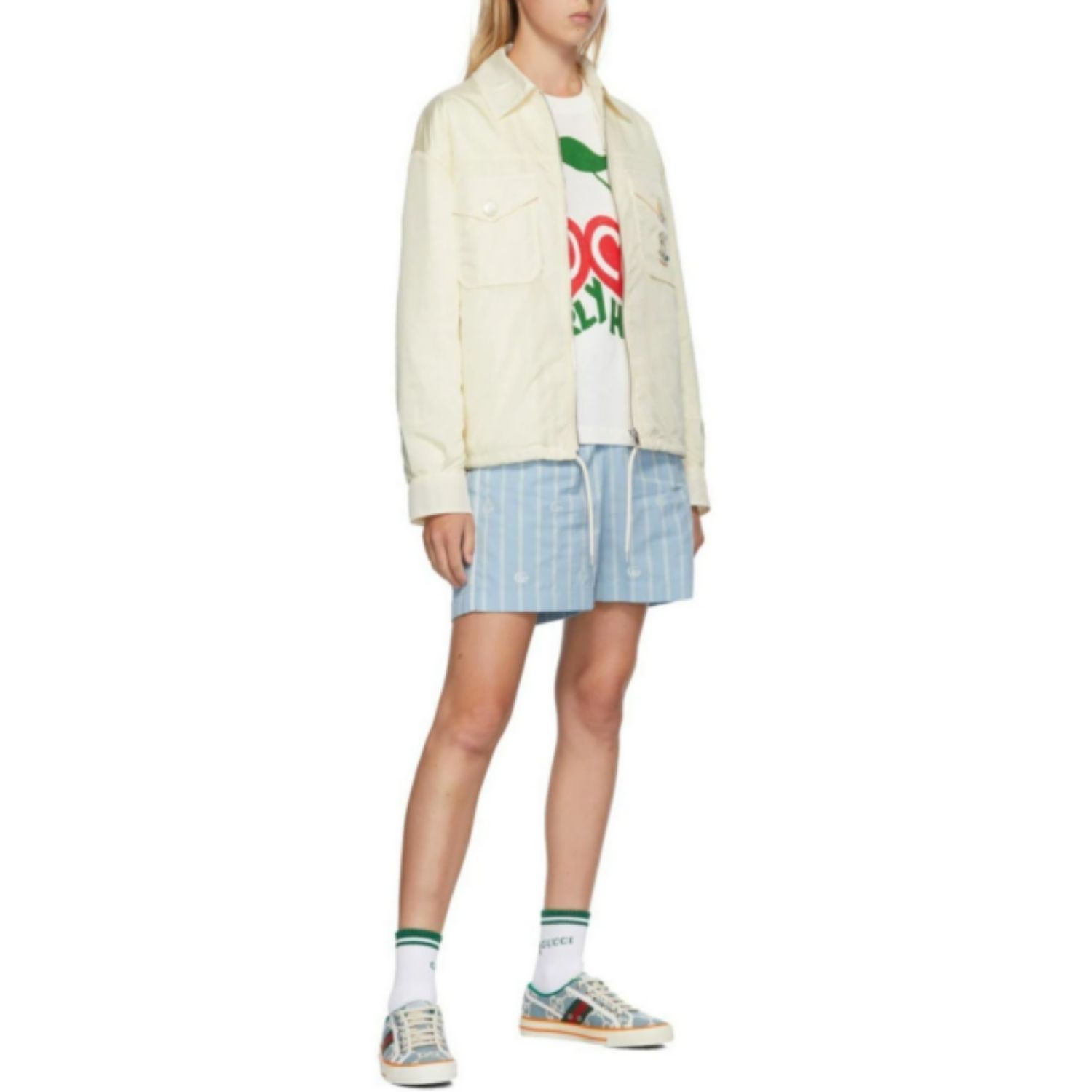 Gucci GG Tennis 1977 Sneakers Light Blue For Women 606110-H0G10-3460