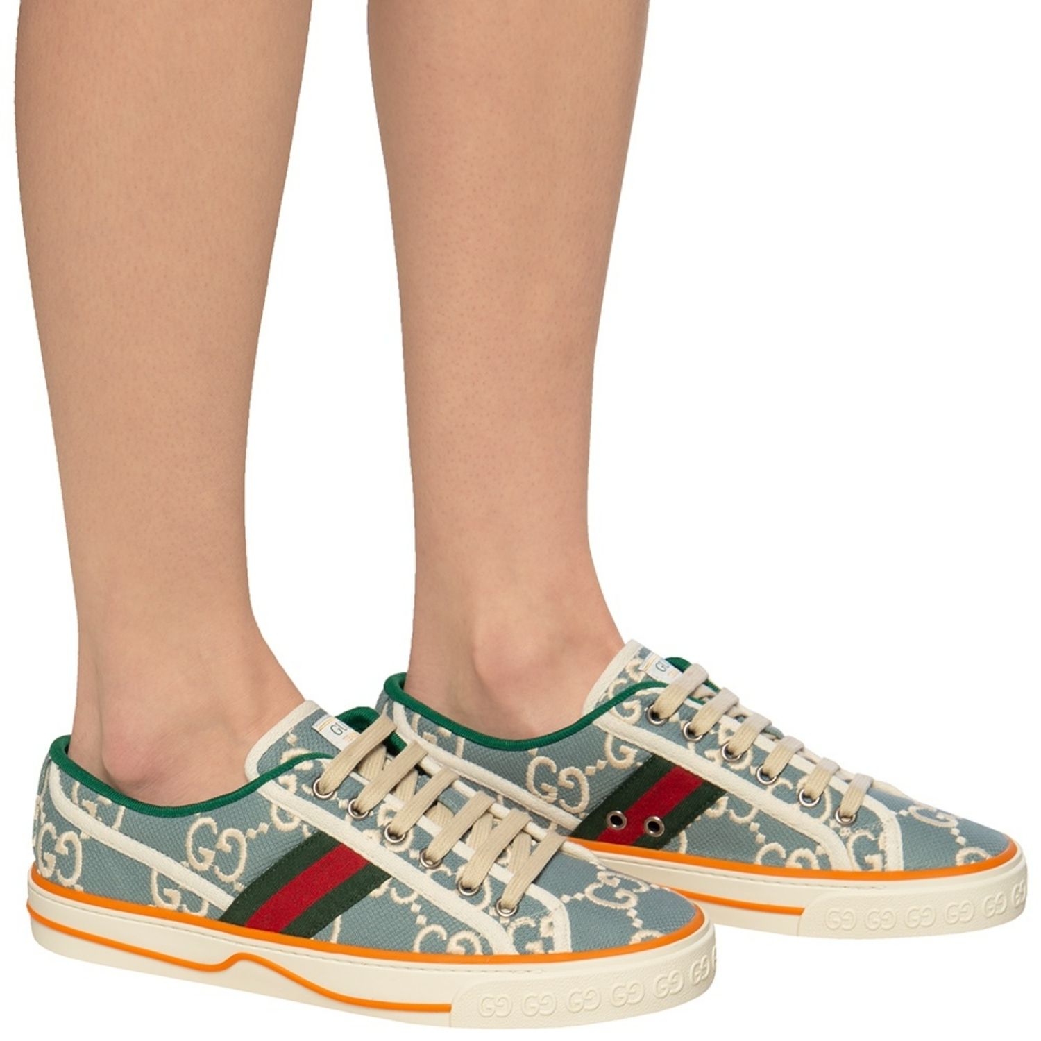 Gucci GG Tennis 1977 Sneakers Light Blue For Women 606110-H0G10-3460