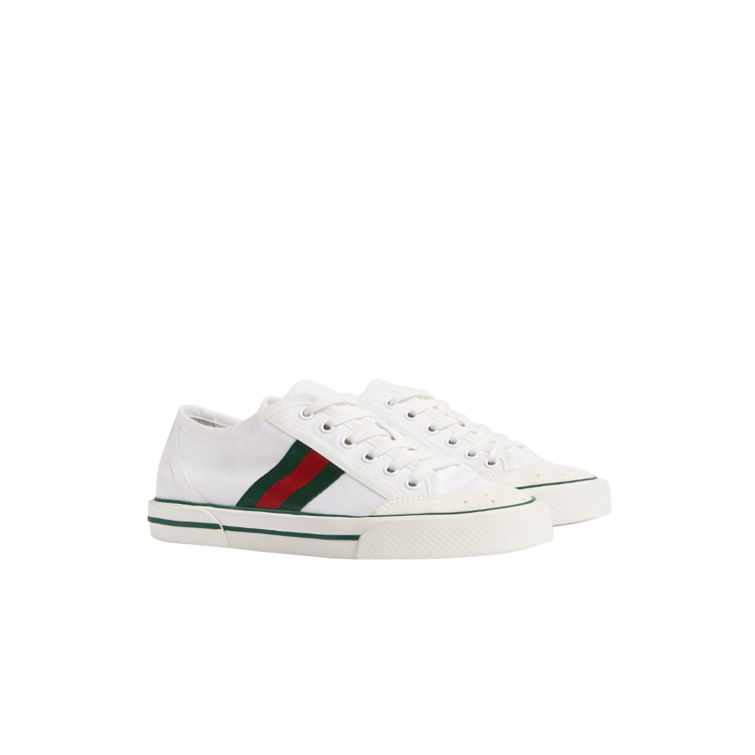Gucci GG Tennis 1977 Sneakers White Canvas For Women 859219 FAFS4 9074