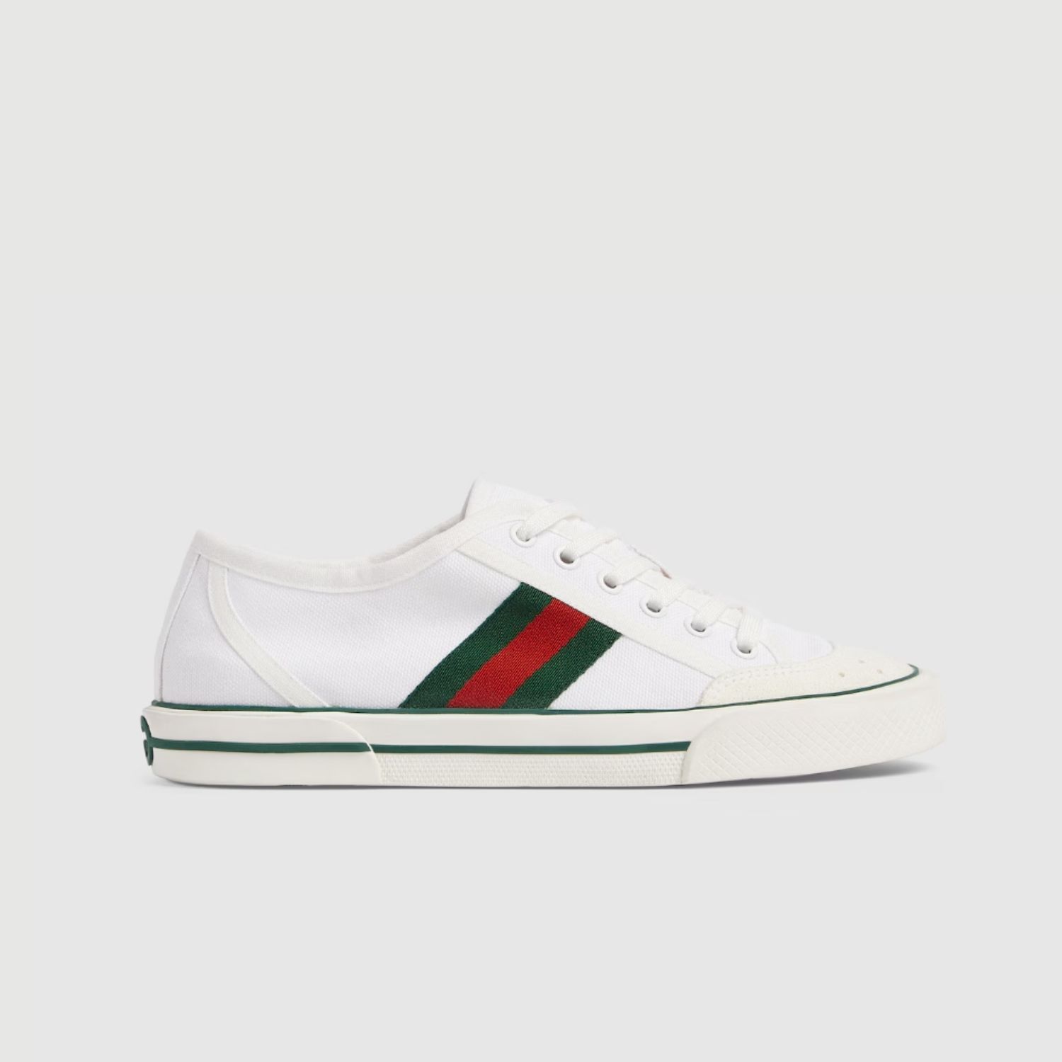 Gucci GG Tennis 1977 Sneakers White Canvas For Women 859219 FAFS4 9074