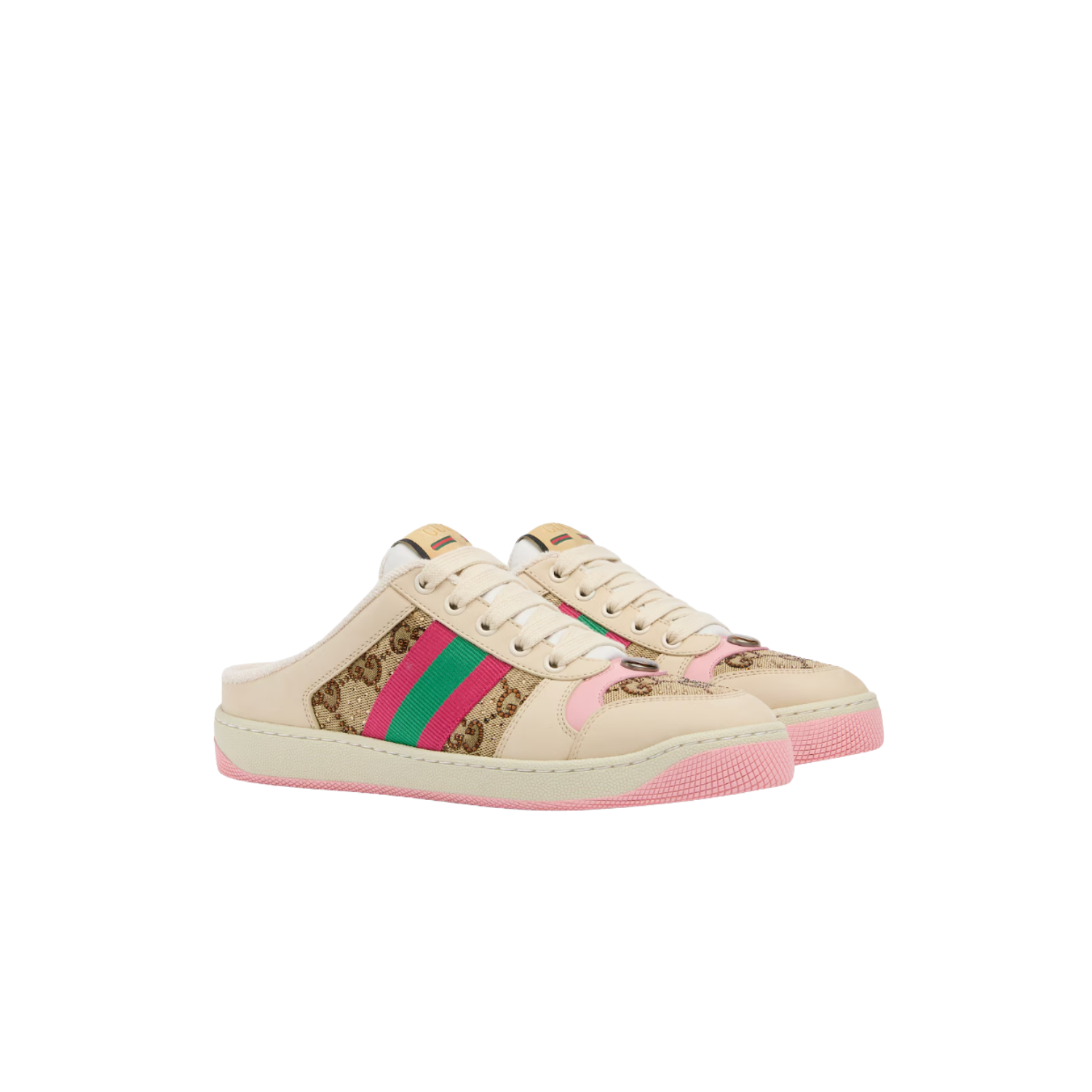Gucci Screener Sneakers Camel/ Dark Brown For Women 870747 FAFI6 2554