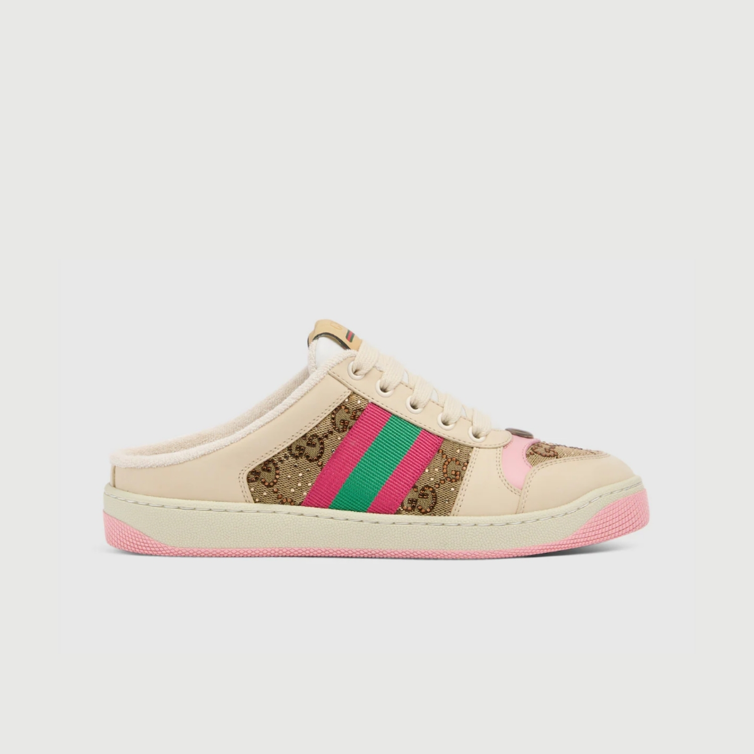 Gucci Screener Sneakers Camel/ Dark Brown For Women 870747 FAFI6 2554