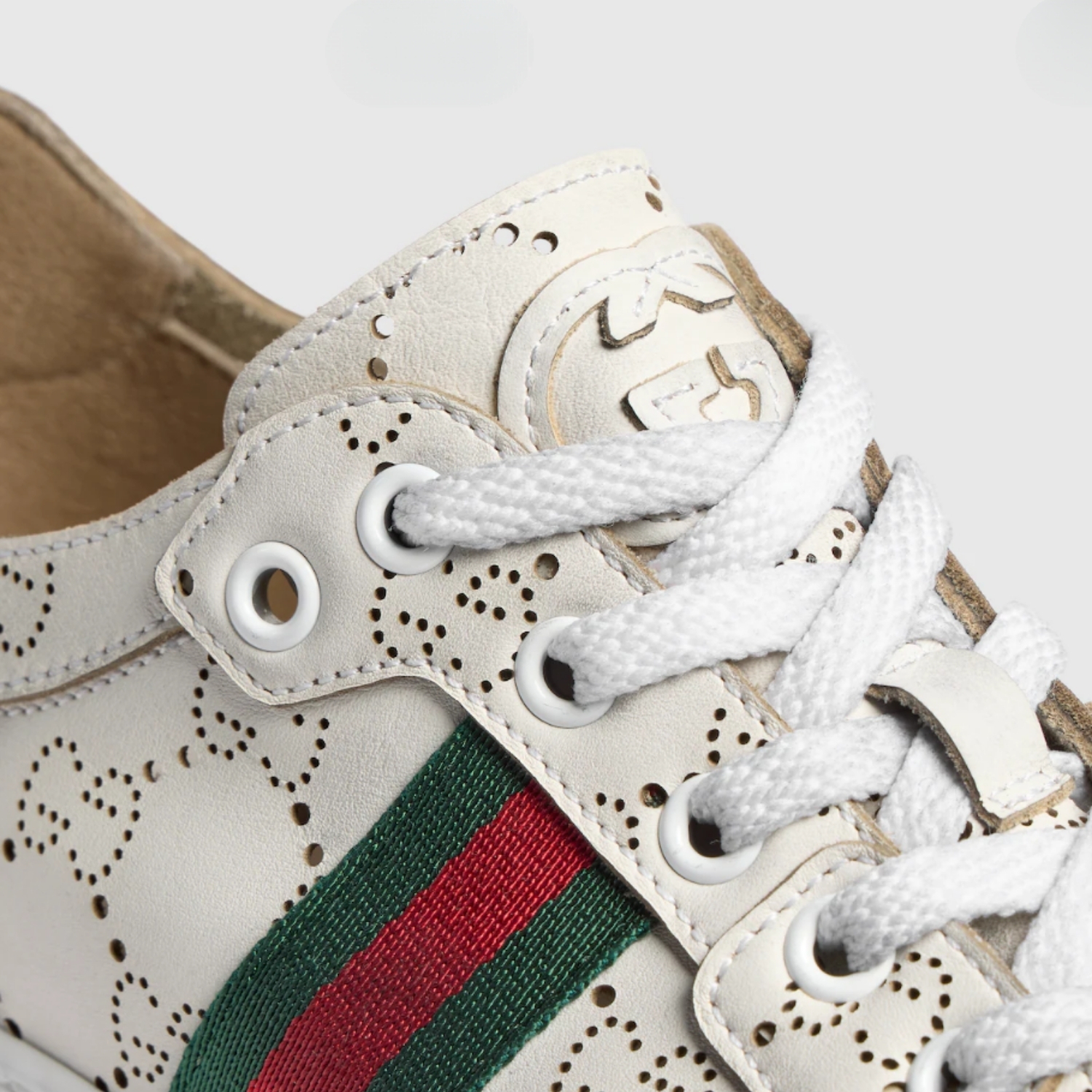 Gucci Stretch Low Top Sneakers White For Women 865050 AAGGP 9166