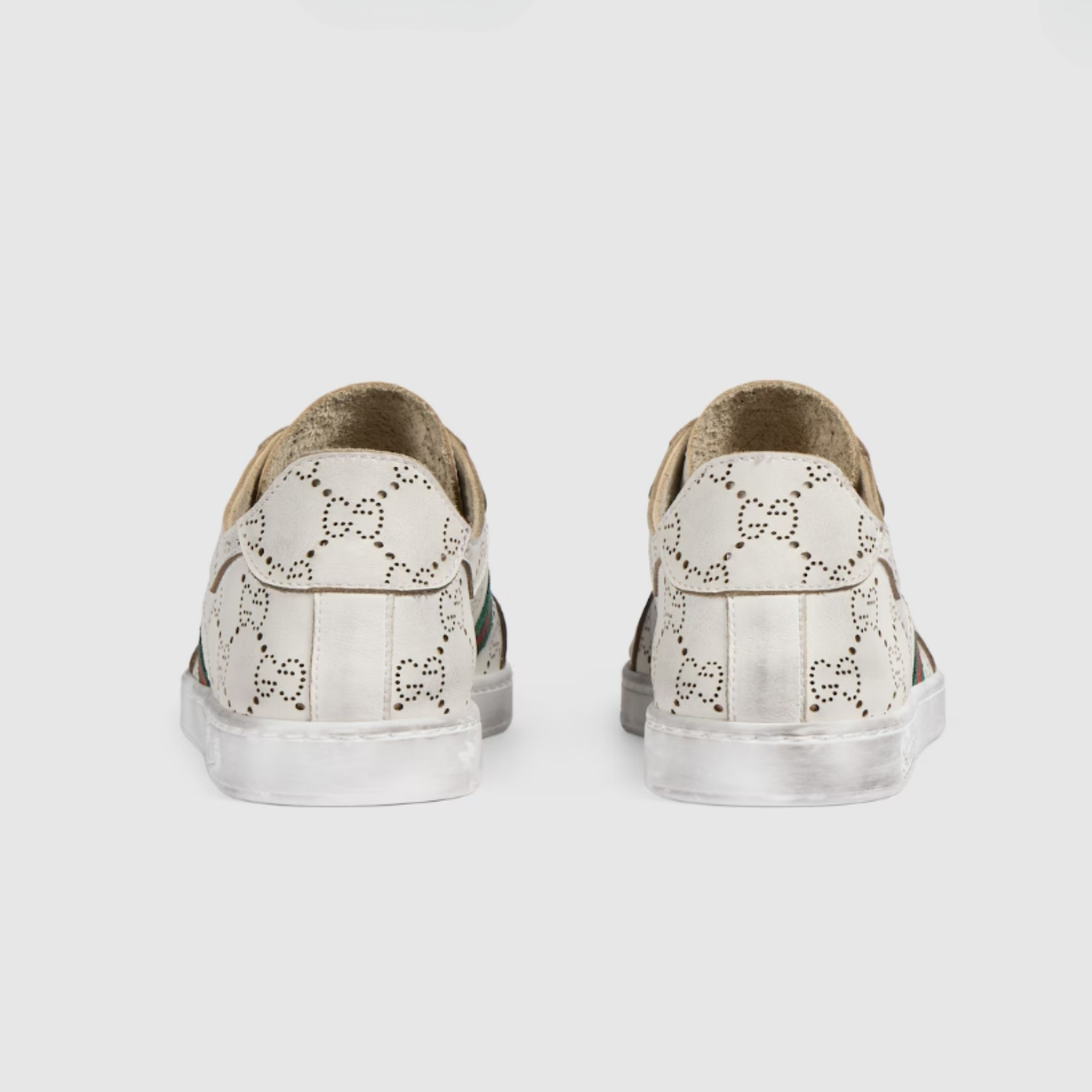 Gucci Stretch Low Top Sneakers White For Women 865050 AAGGP 9166