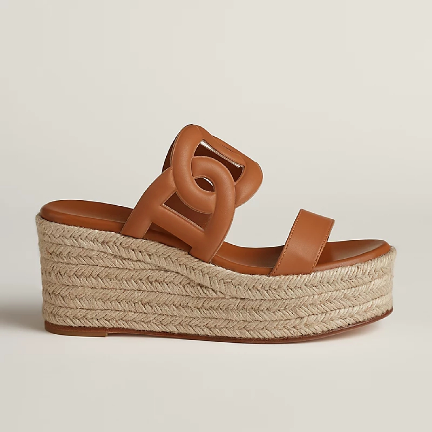 Hermes Ithea 30 Espadrille Sandals Natural For Women H241230Z A3360