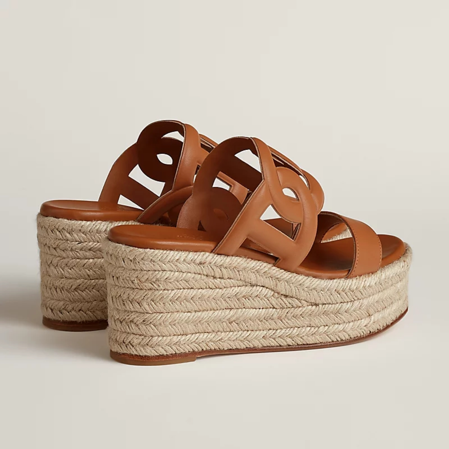 Hermes Ithea 30 Espadrille Sandals Natural For Women H241230Z A3360