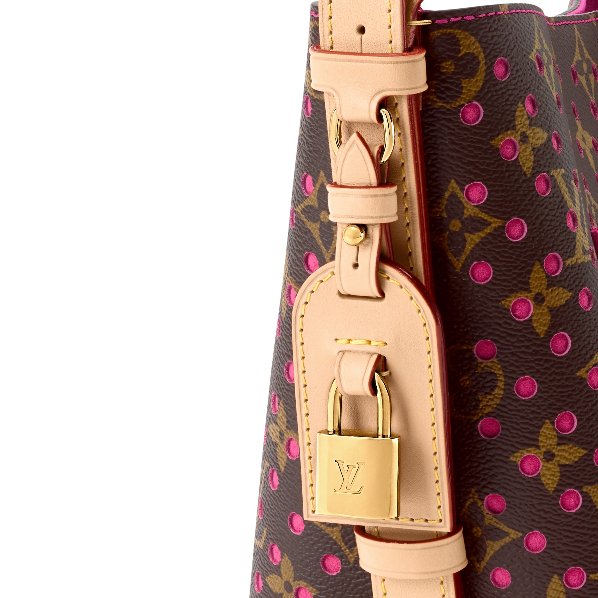 Louis Vuitton All In BB Bucket Shoulder Bag 7.1in/ 18cm Pop Crush Gold Hardware For Women M29075
