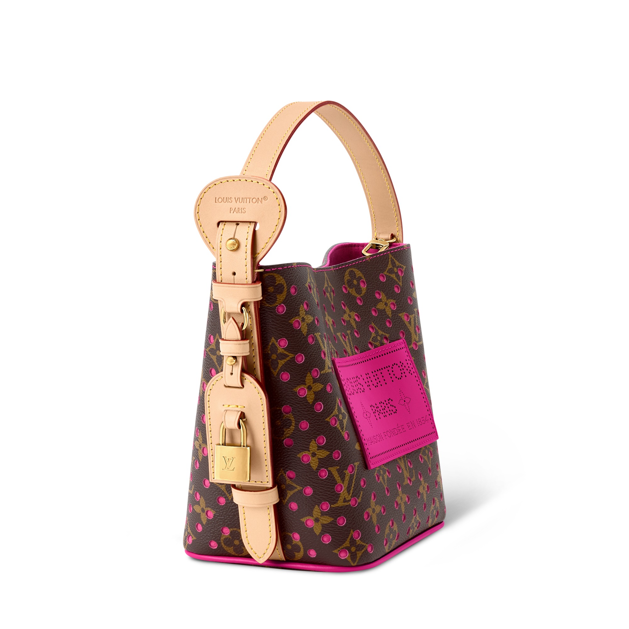 Louis Vuitton All In BB Bucket Shoulder Bag 7.1in/ 18cm Pop Crush Gold Hardware For Women M29075