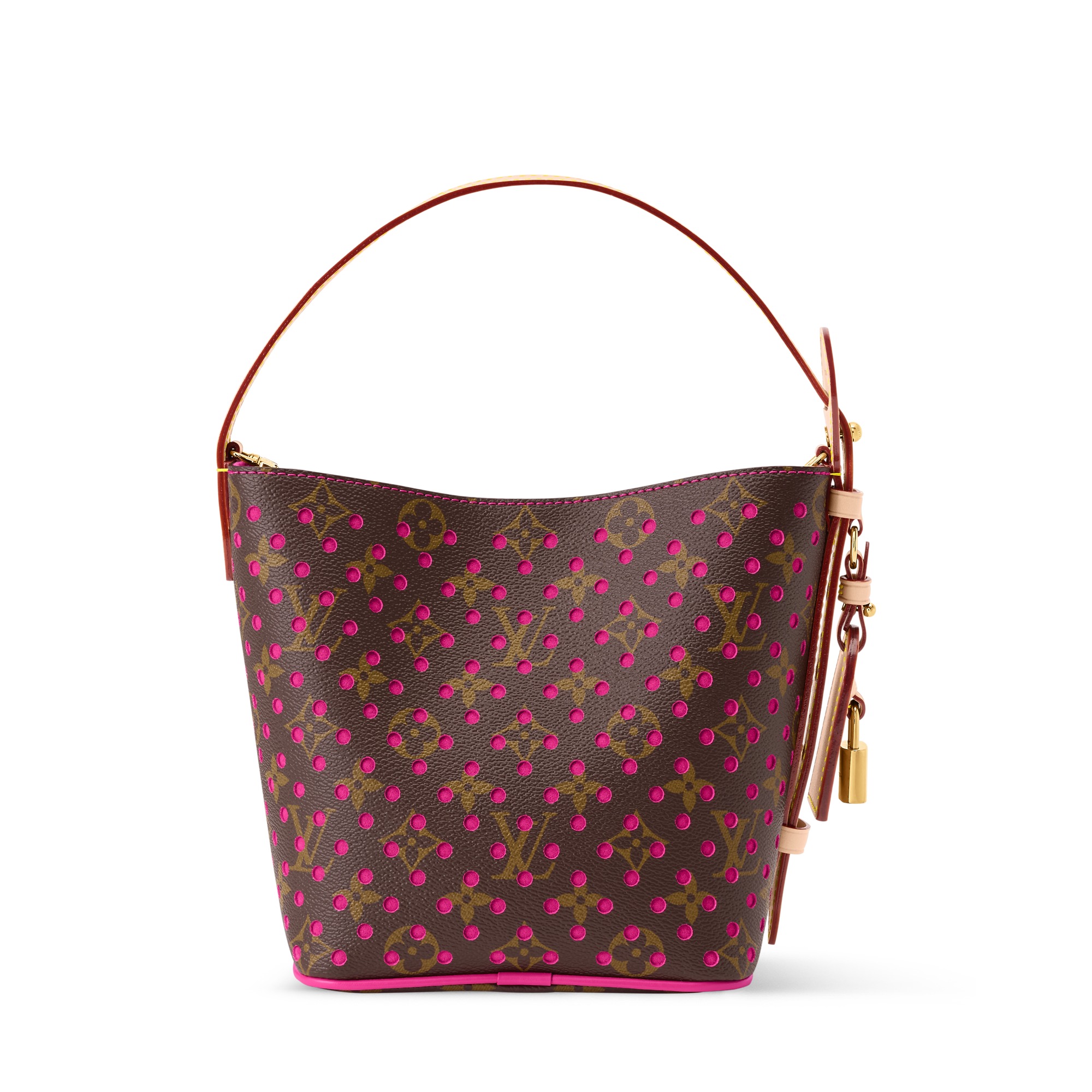 Louis Vuitton All In BB Bucket Shoulder Bag 7.1in/ 18cm Pop Crush Gold Hardware For Women M29075