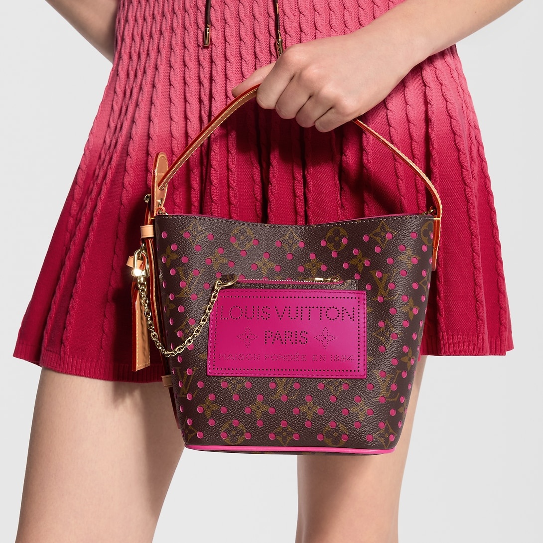 Louis Vuitton All In BB Bucket Shoulder Bag 7.1in/ 18cm Pop Crush Gold Hardware For Women M29075
