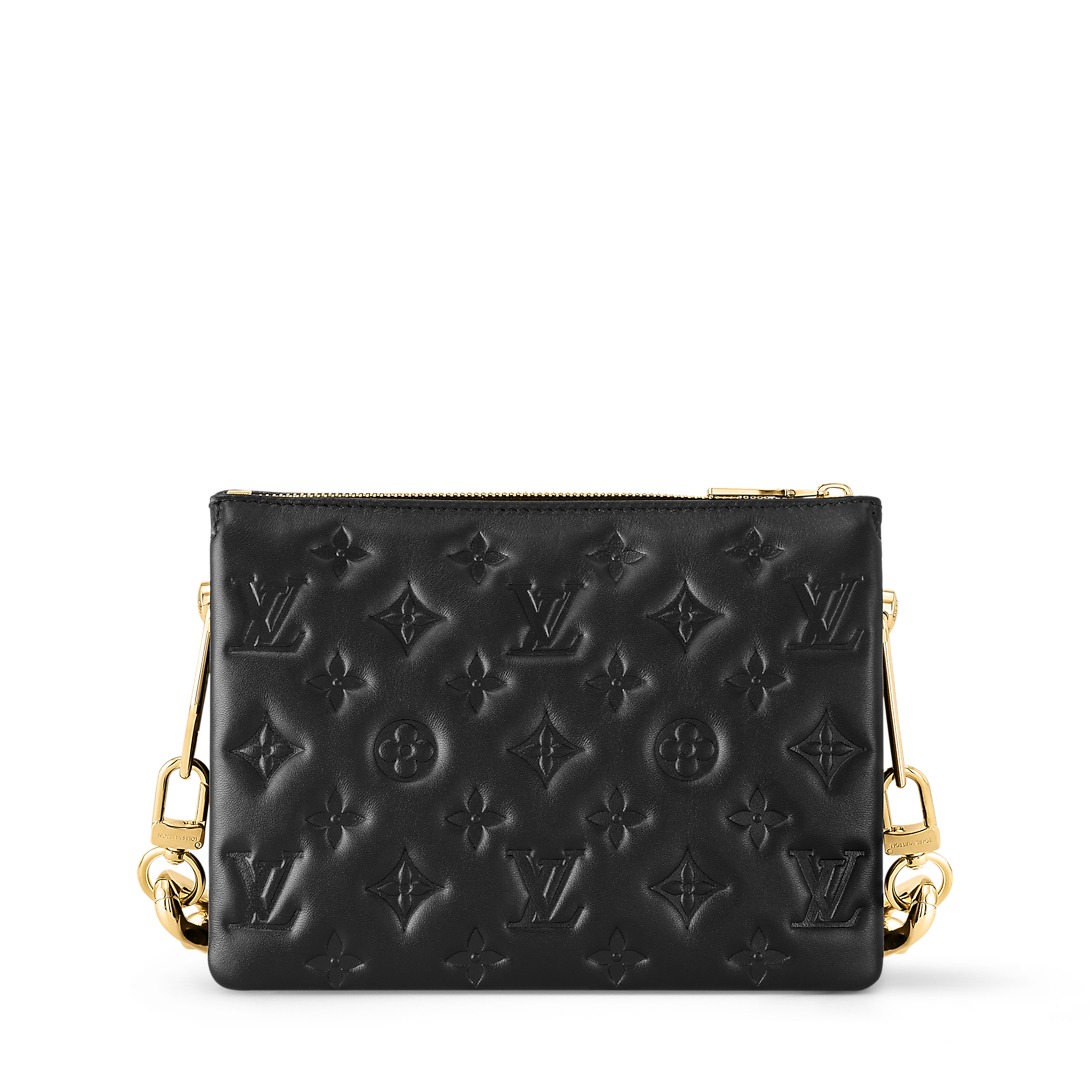 Louis Vuitton Coussin BB Shoulder Bag 8.3in/ 26cm Black Gold Hardware For Women M21259
