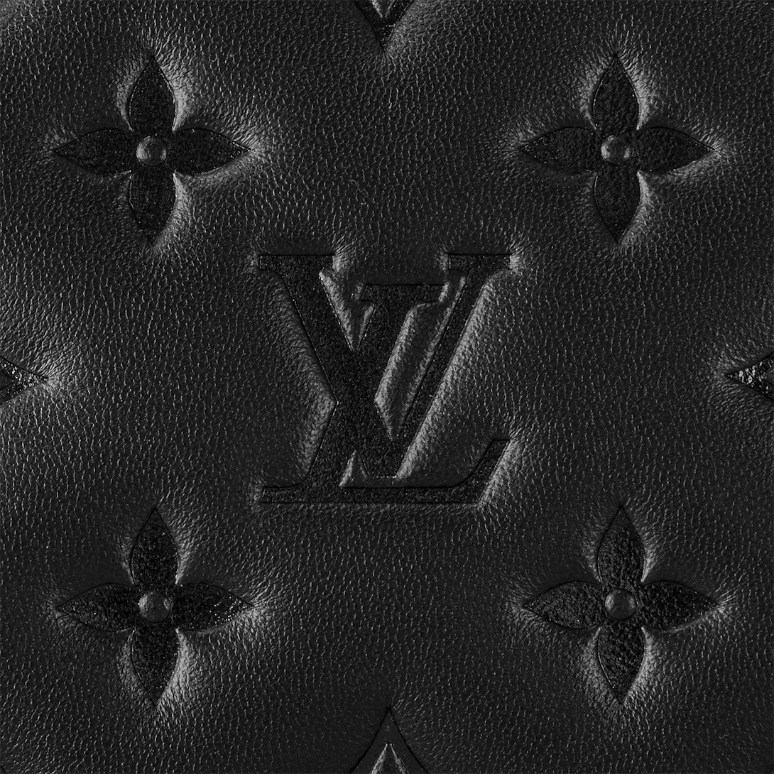 Louis Vuitton Coussin PM Shoulder Bag 10.2in/ 26cm Black Gold Hardware For Women M23056