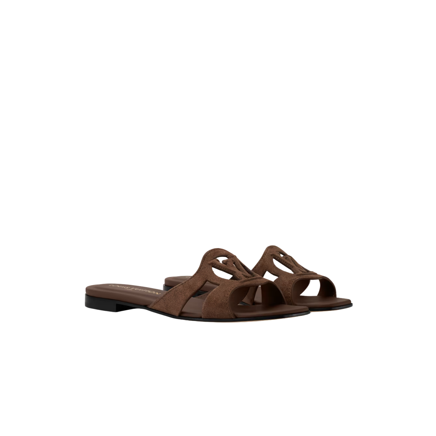 Louis Vuitton Isola Flat Mules Brown For Women 1AK4EO