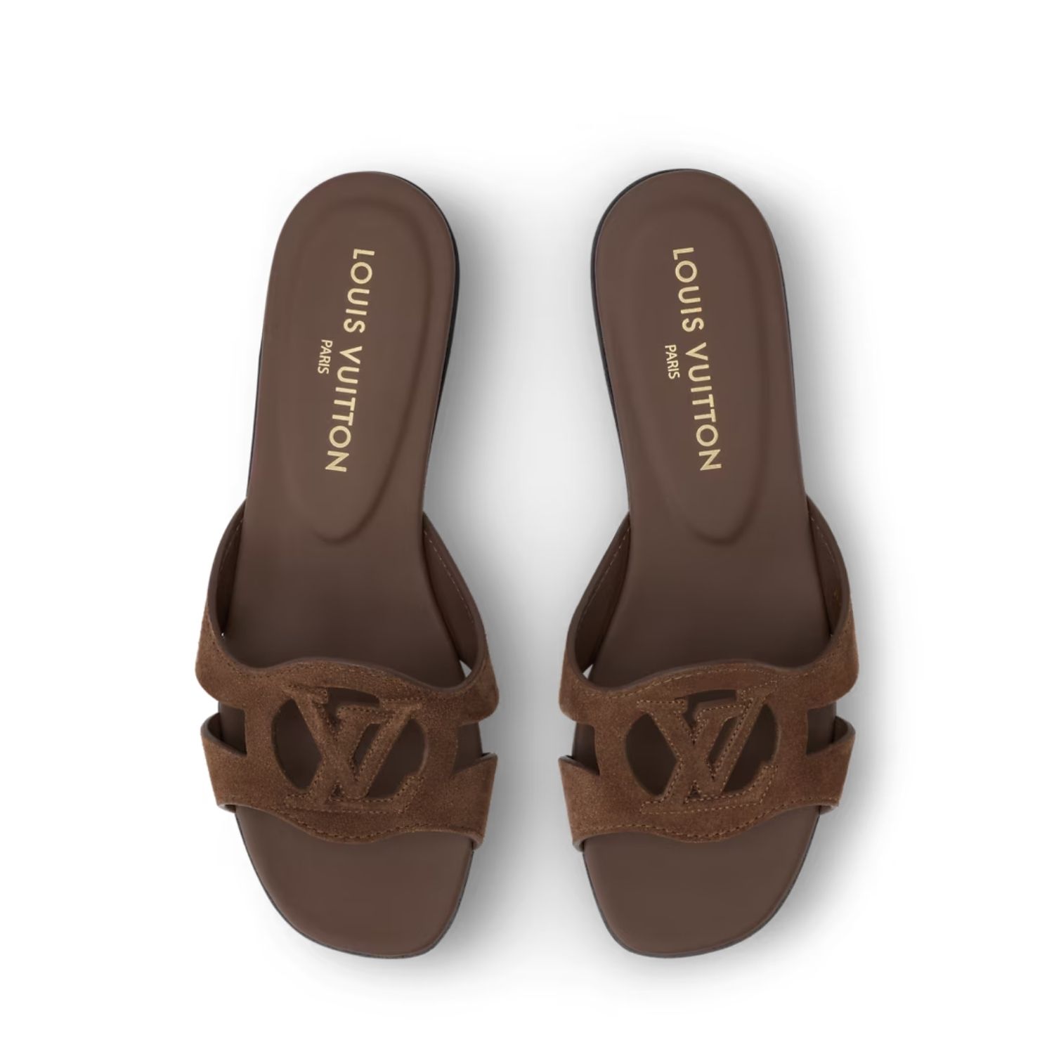 Louis Vuitton Isola Flat Mules Brown For Women 1AK4EO