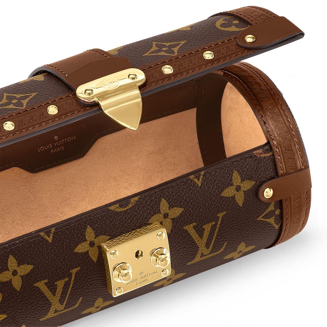 Louis Vuitton Papillon Trunk Shoulder Bag 7.5in/ 19cm Monogram Brown Gold Hardware For Women M57835