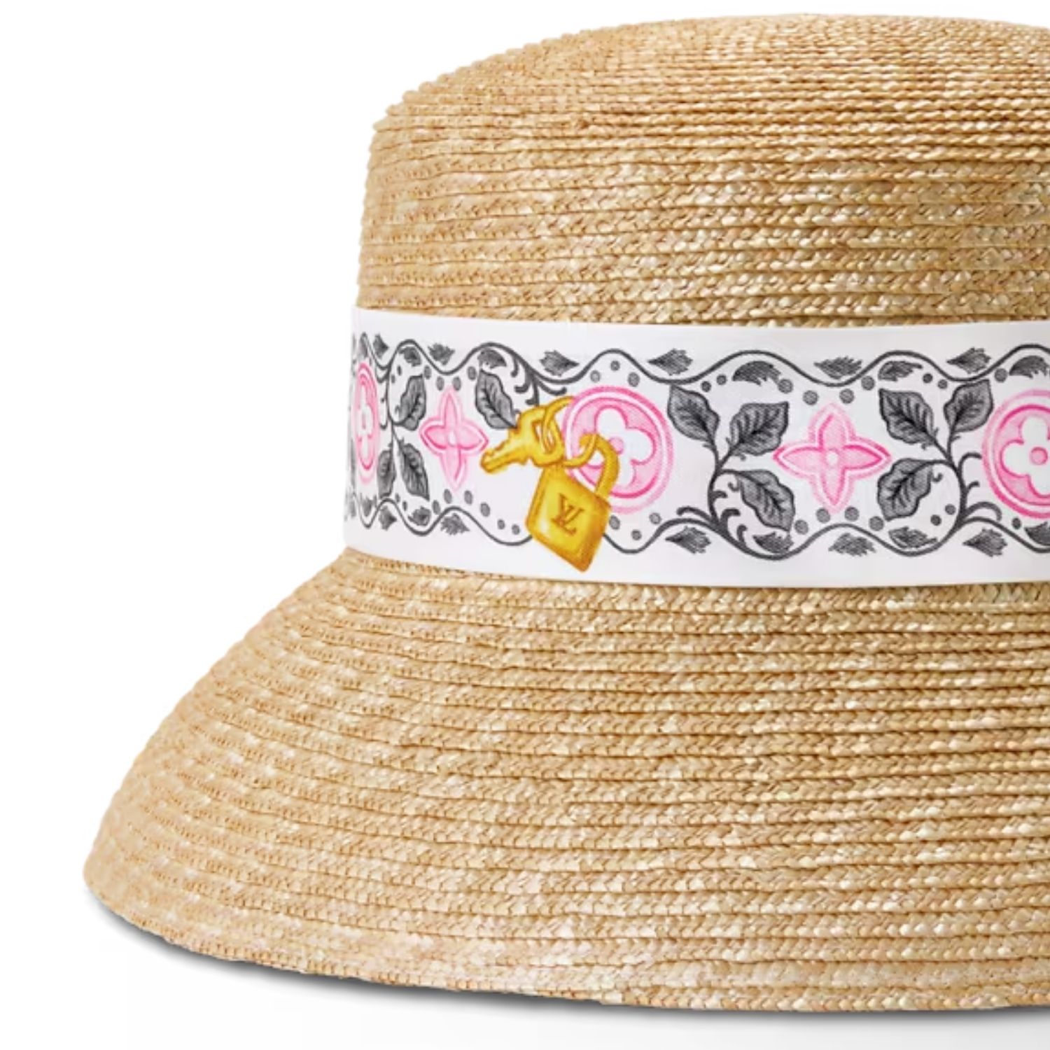 Louis Vuitton Souvenir D’Ete Hat Cream Raffia M5557S