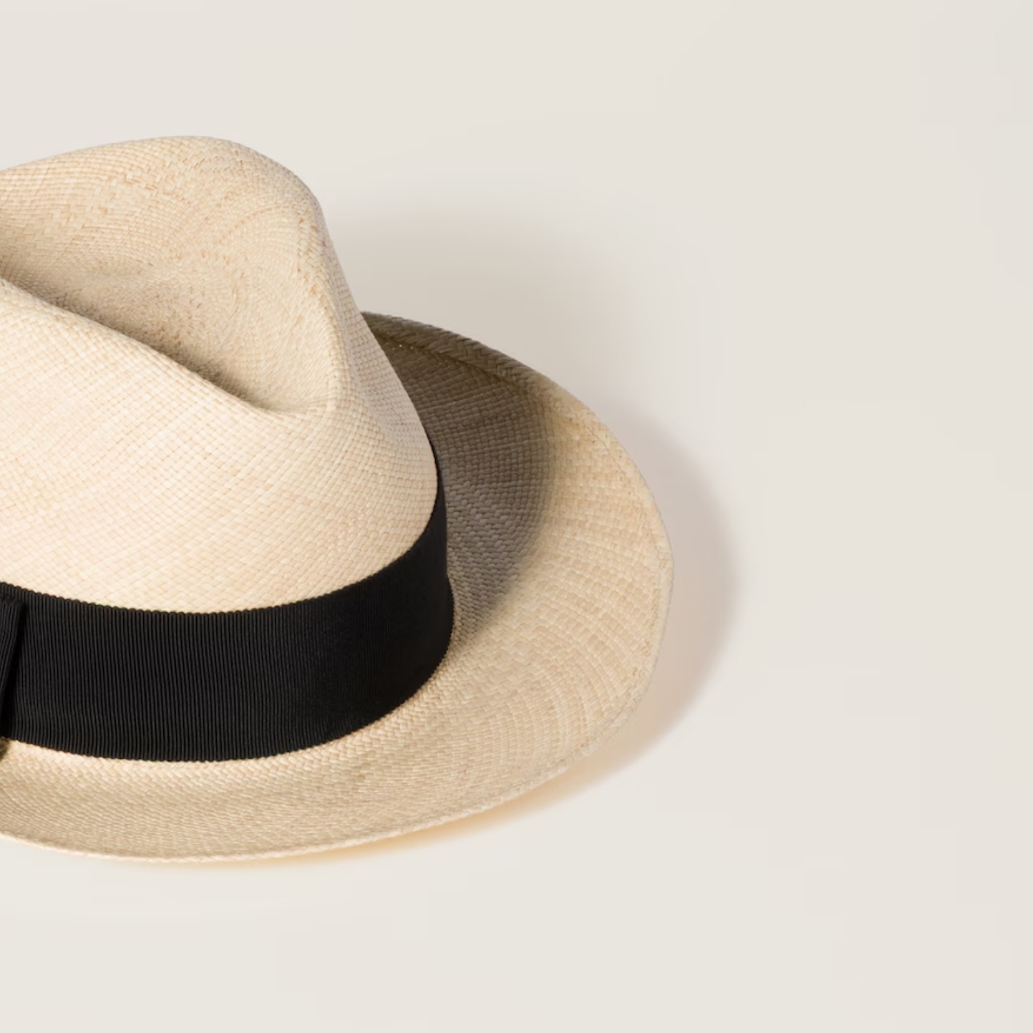 Miu Miu Hat Tan Raffia With Ribbon For Women 5HC232_2CWU_F0I55