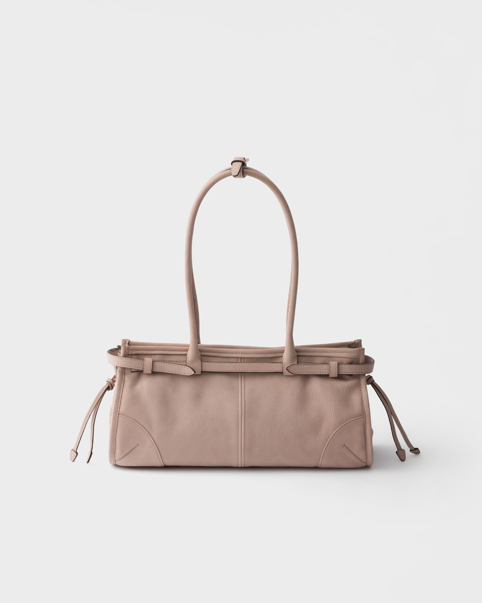 Prada Bonnie Medium Nubuck Shoulder Bag 12.6in/ 32cm Water Lily Gold Hardware For Women 1BA426_2GB8_F01U0_V_MOM