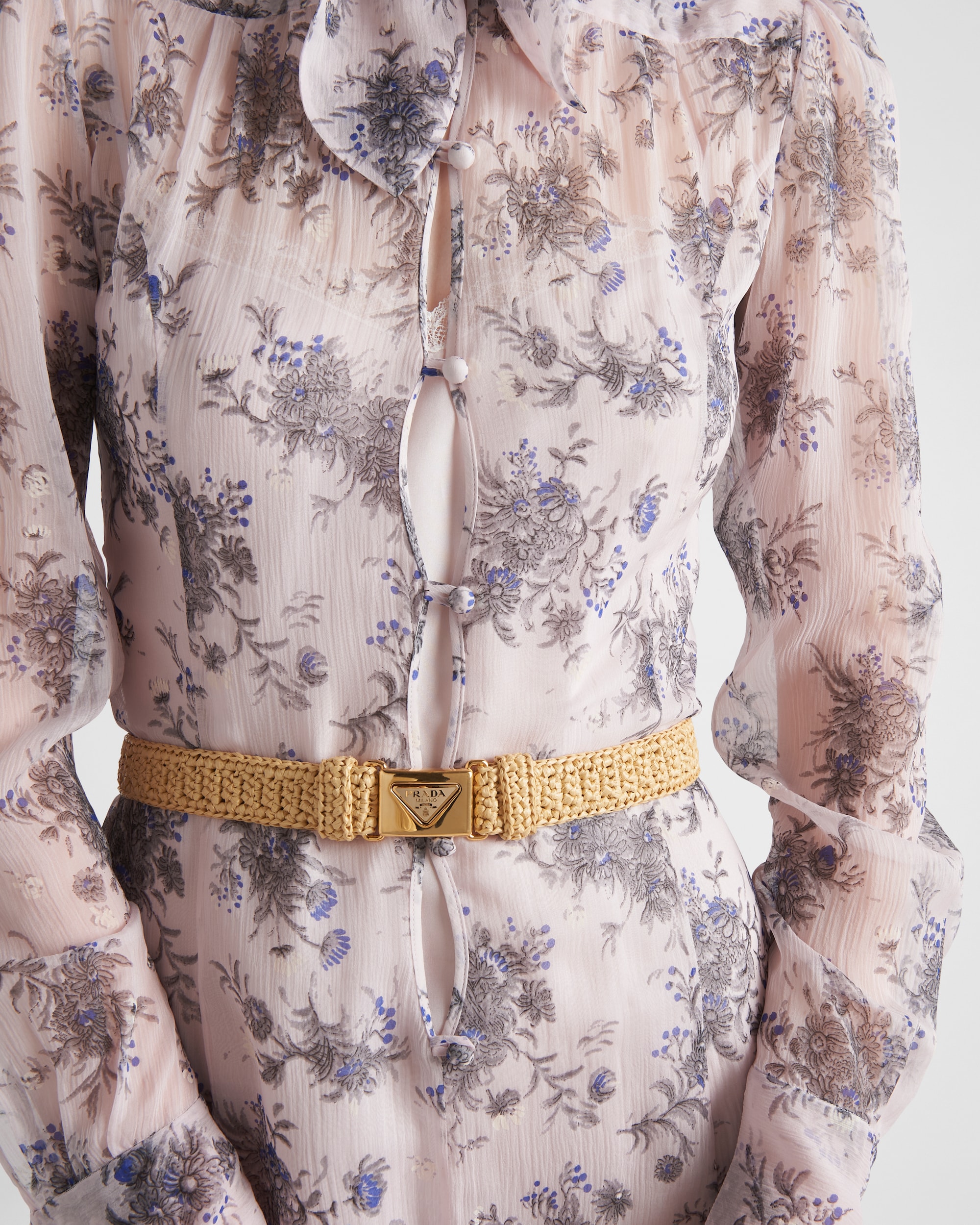 Prada Crochet Belt Natural For Women 1CM265_2C2T_F0018