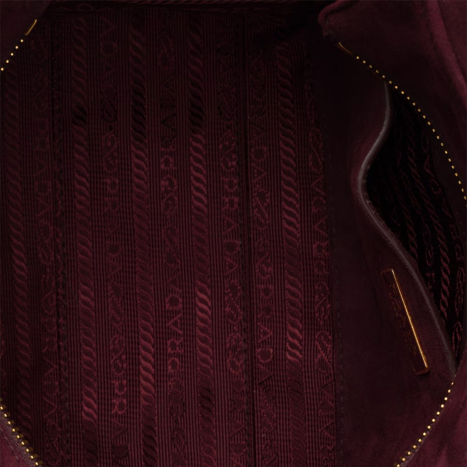Prada Explore Medium With Flap Shoulder Bag 11.8in/ 30cm Burgundy Suede Gold Hardware For Women 1BD394_008_F0007_V_NOO