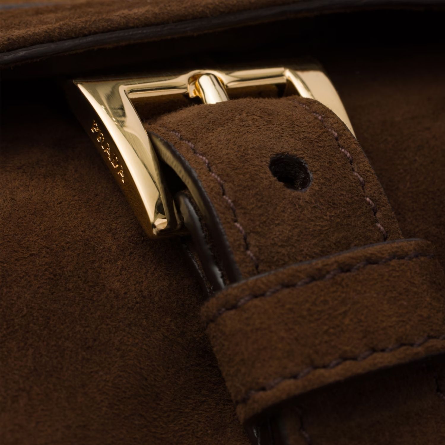 Prada Explore Medium With Flap Shoulder Bag 11.8in/ 30cm Cocoa Brown Suede Gold Hardware For Women 1BD394_008_F0324_V_NOO