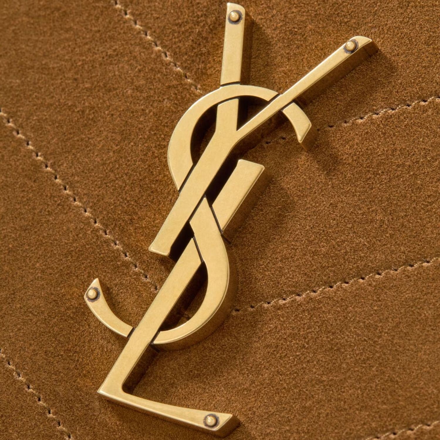 Saint Laurent Niki Shopping Tote Bag 13in/ 33cm Caramel Cognac Suede Gold Hardware For Women 8711511U8072916
