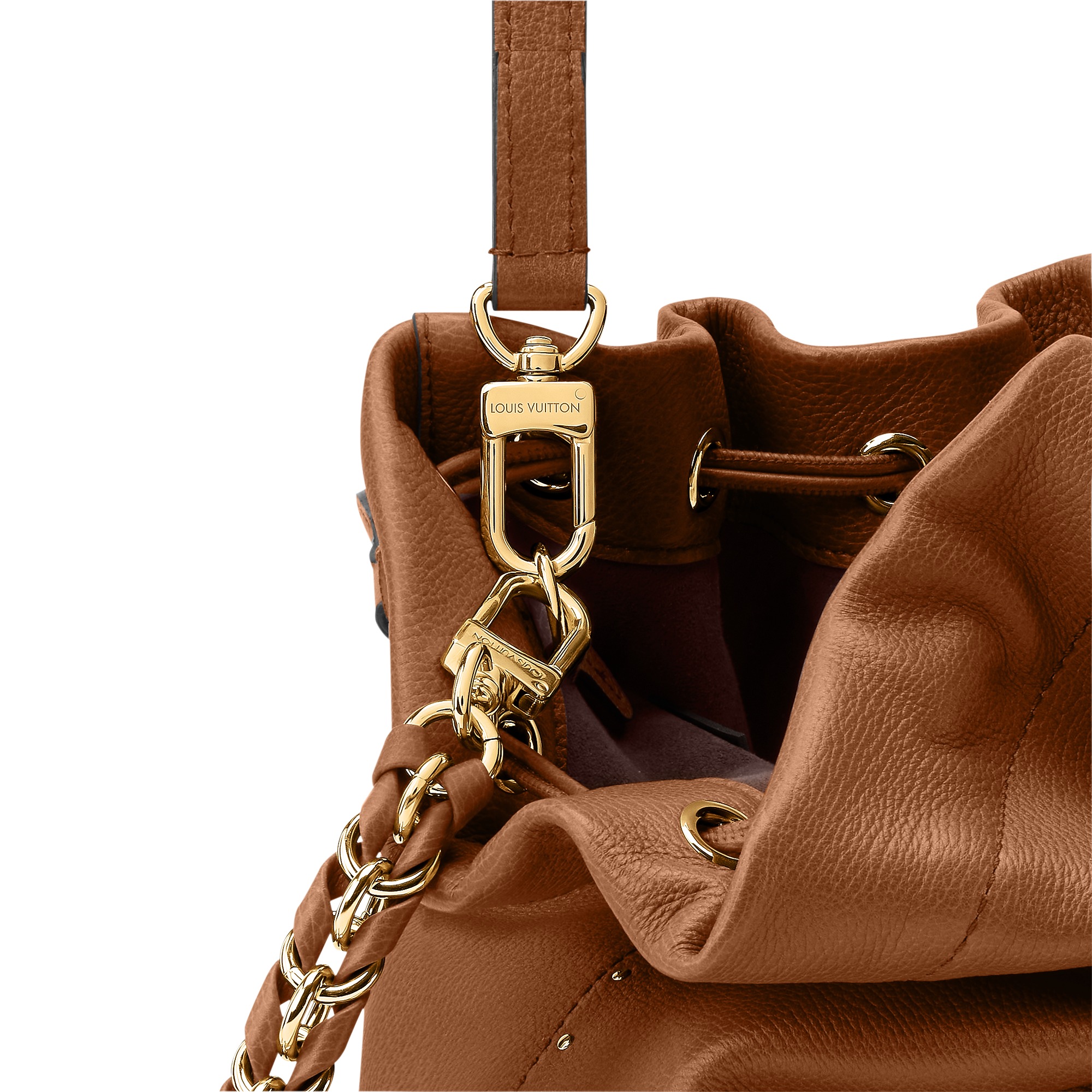 Louis Vuitton Noe Trunk Shoulder Bag 10.6in/ 27cm Tan Gold Hardware For Women M29131