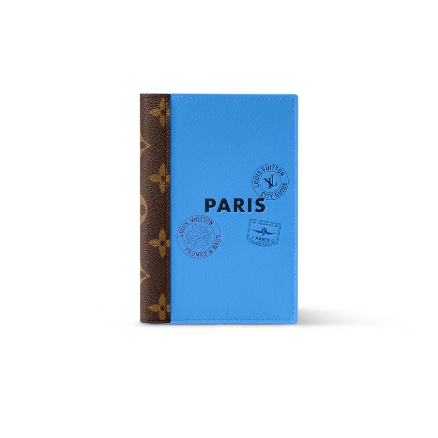 Louis Vuitton Passport Cover Wallet 5.5in/ 14cm Blue For Women M28496