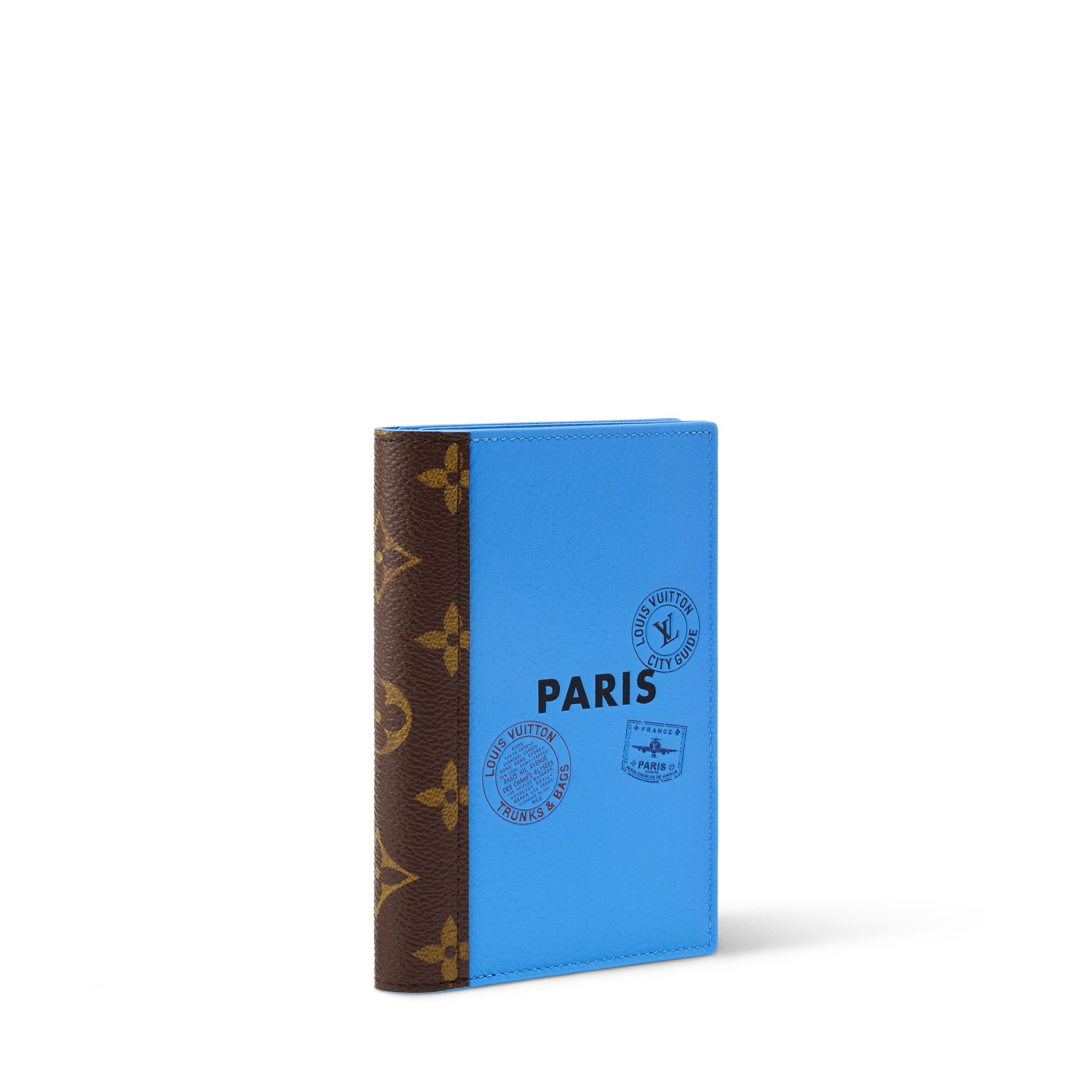 Louis Vuitton Passport Cover Wallet 5.5in/ 14cm Blue For Women M28496